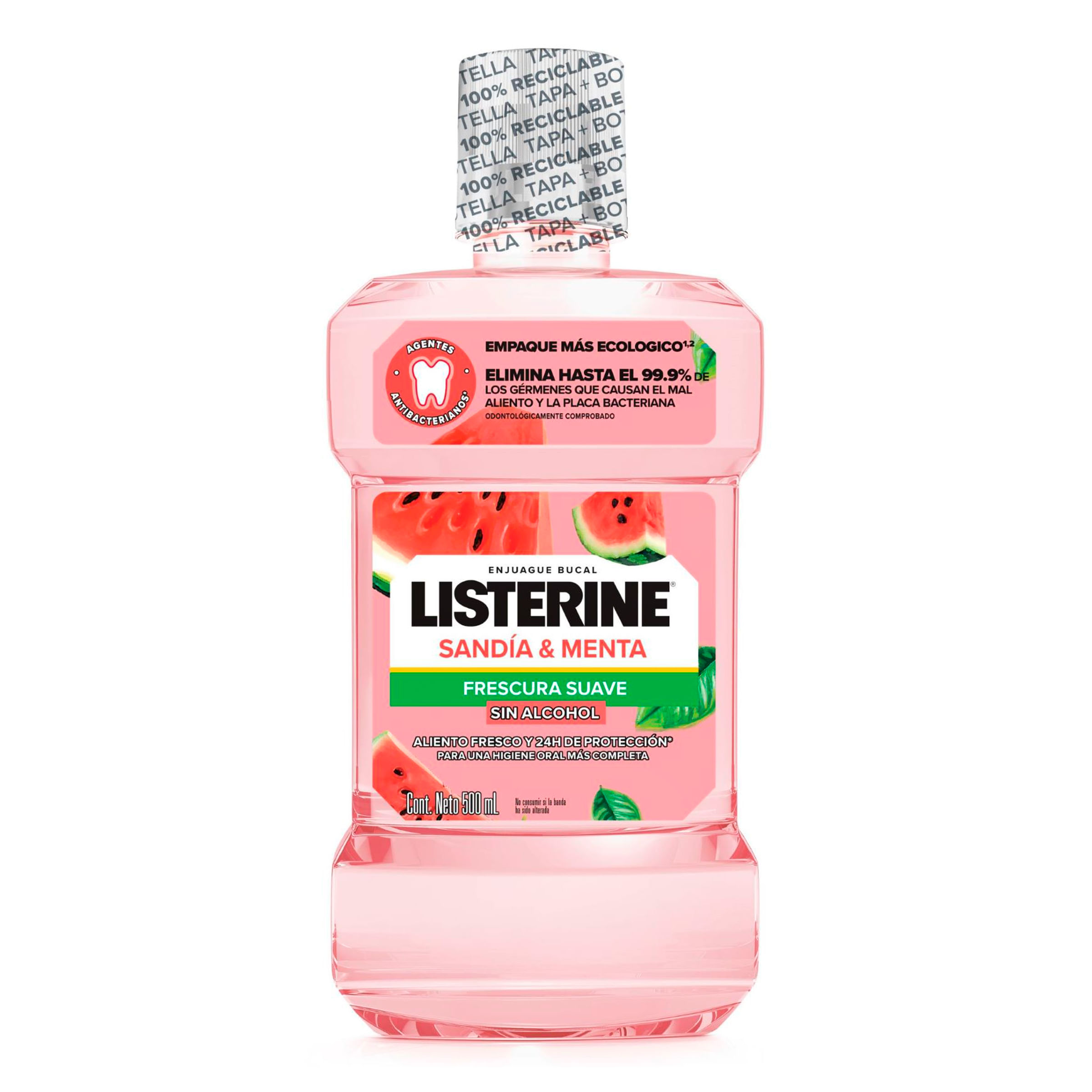 ENJUAGUE BUCAL LISTERINE SANDIA MENTA SIN ALCOHOL