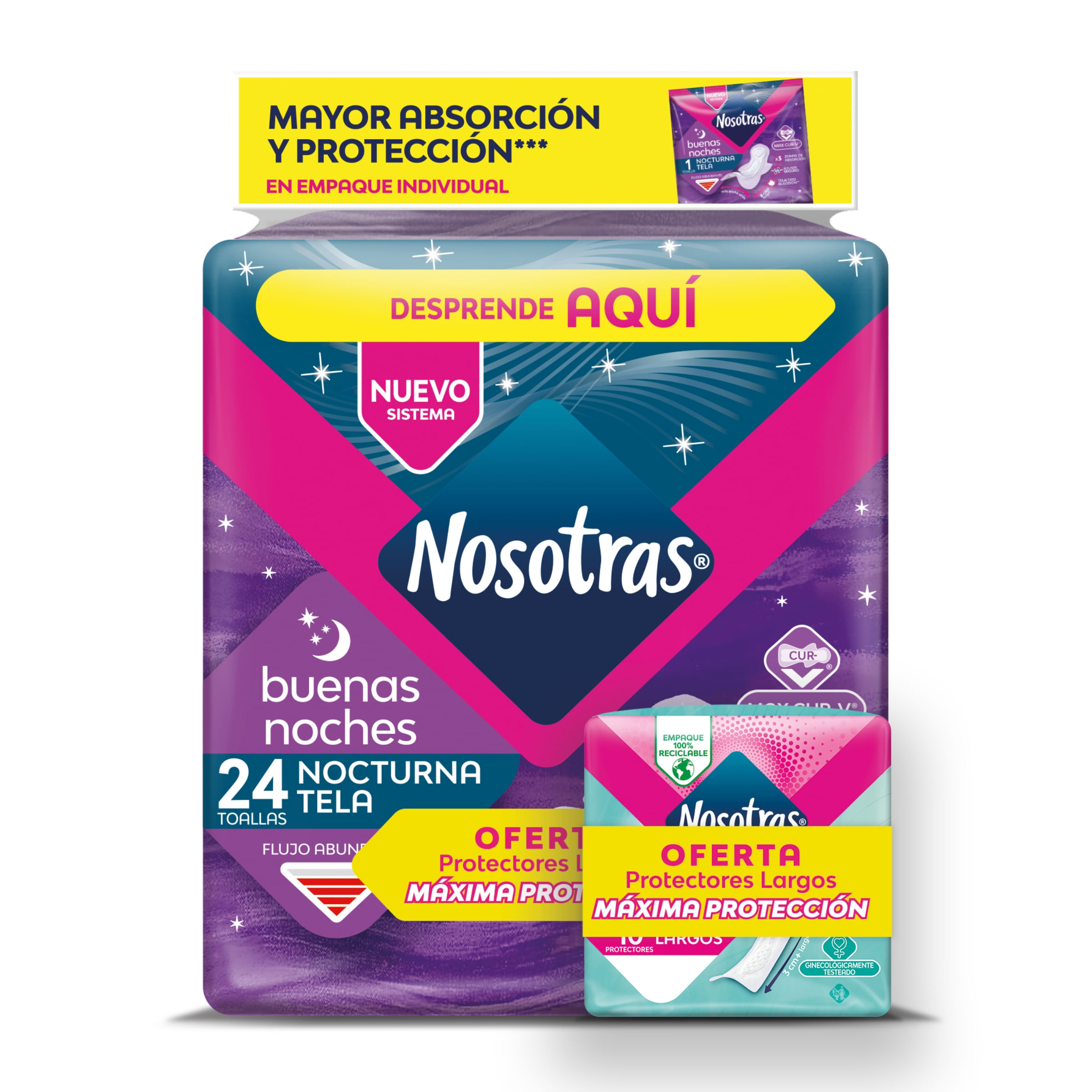 Toalla Higienica Buenas Noches Tela