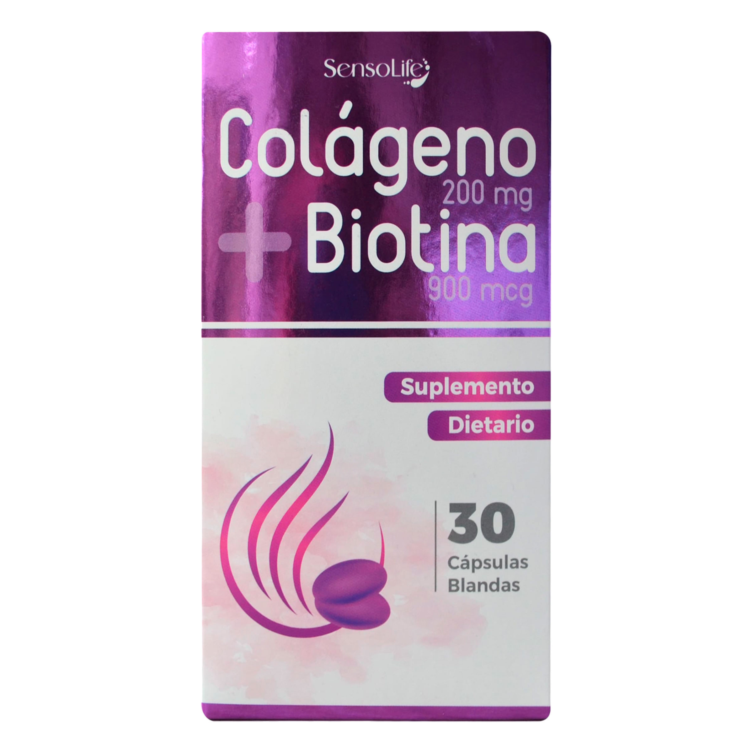 COLAGENO 200 MG + BIOTINA 900 MCG