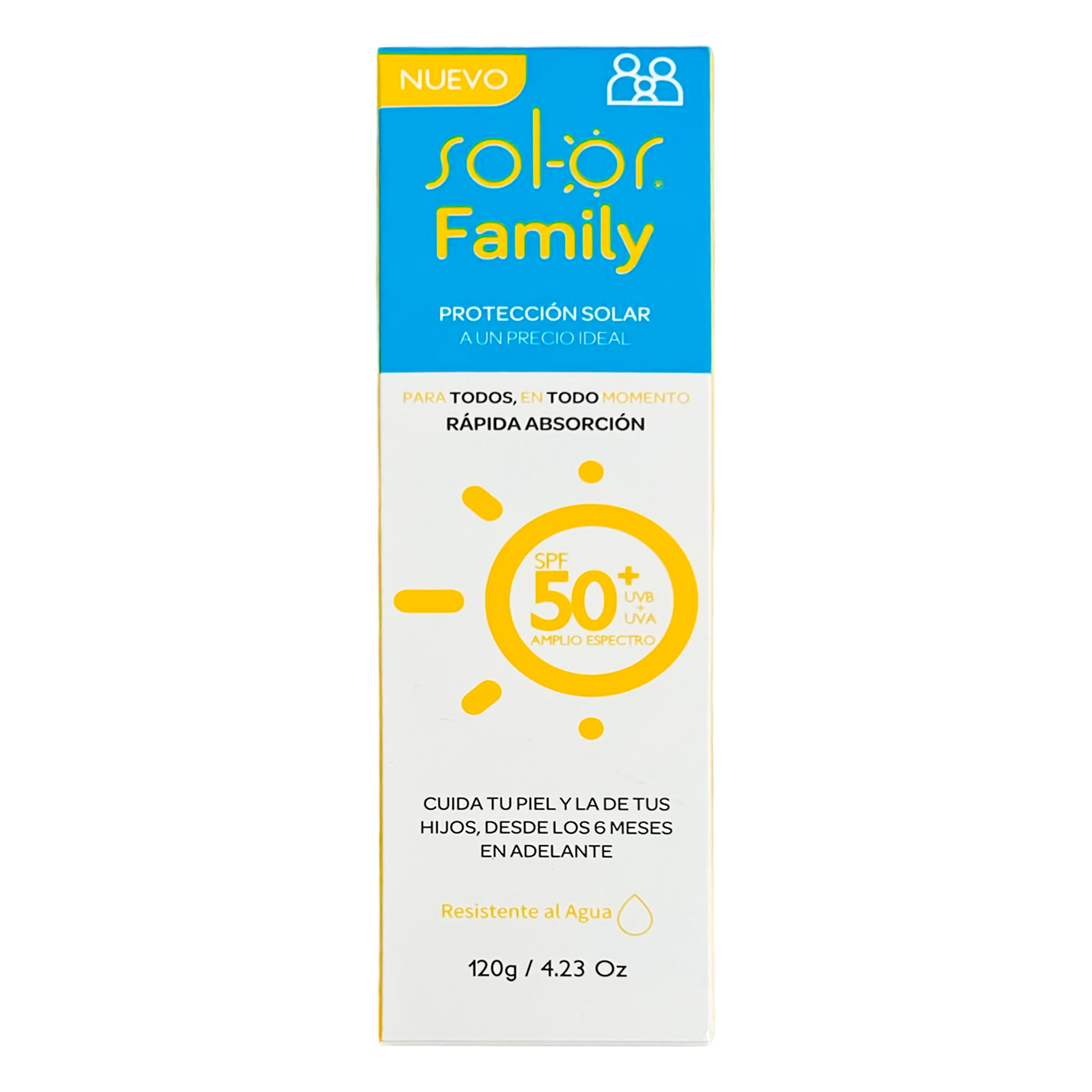 PROTECTOR SOLAR SOL-OR FAMILY SPF 50+