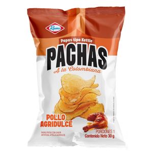 Papas Fritas Pachas Pollo Agridulce