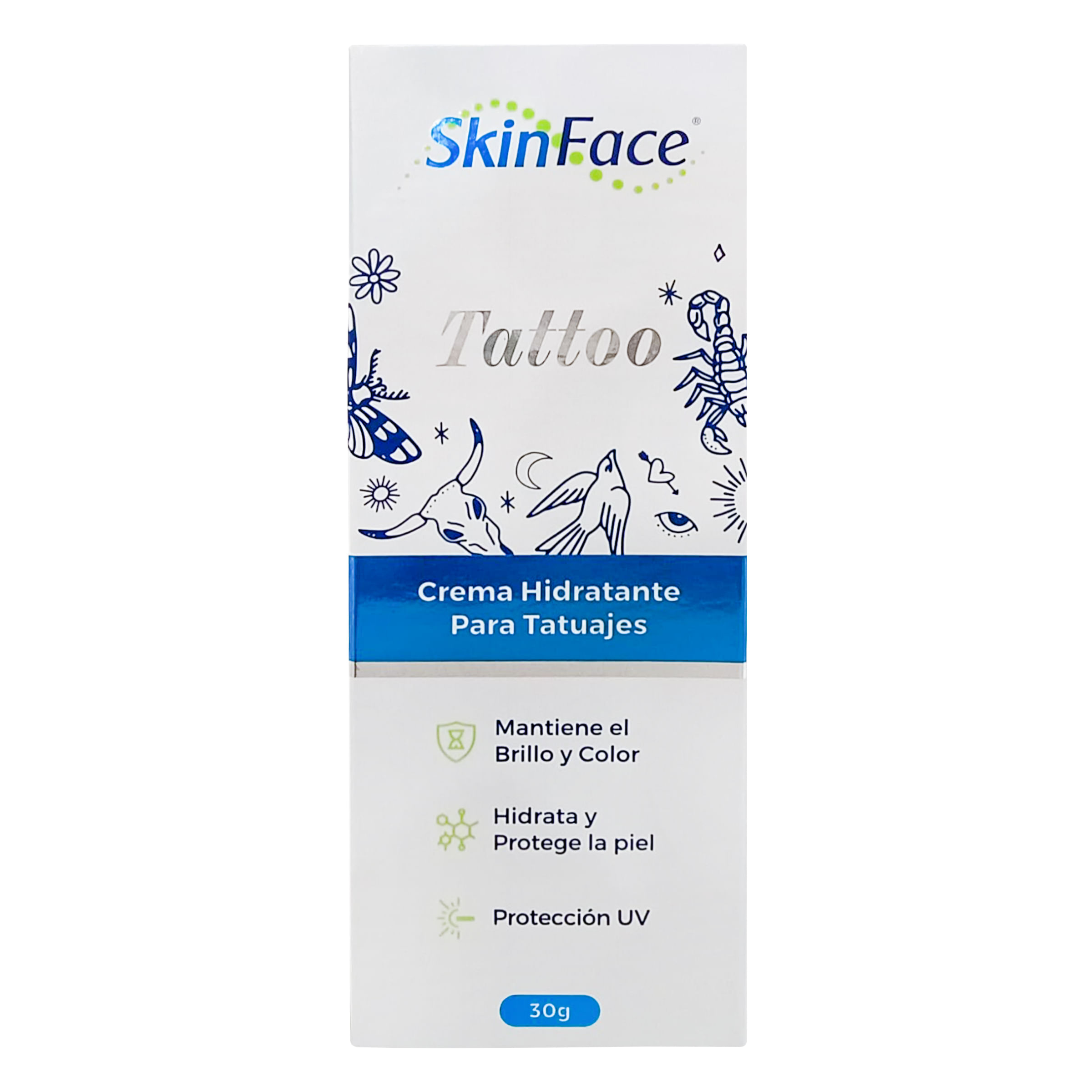 Crema Skinface para Tatuajes UV