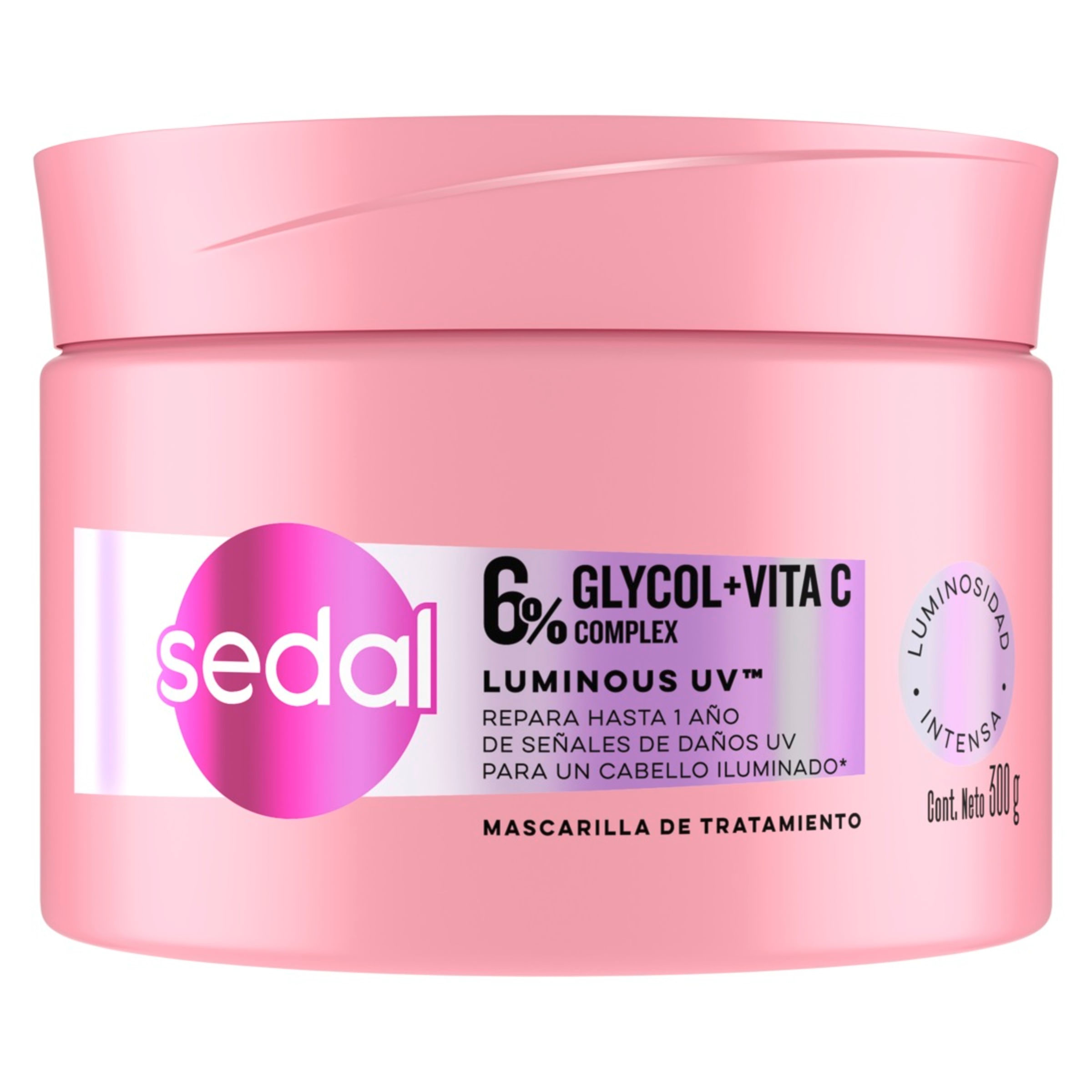 Mascarilla de Tratamiento Sedal Luminous UV Glicolic + Vitac Complex