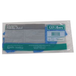 Guante Nitrilo Azul T-M Alfasafe