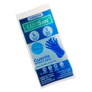 Guante Nitrilo Azul T-L Alfasafe