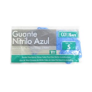 Guante Nitrilo Azul T-S Alfasafe