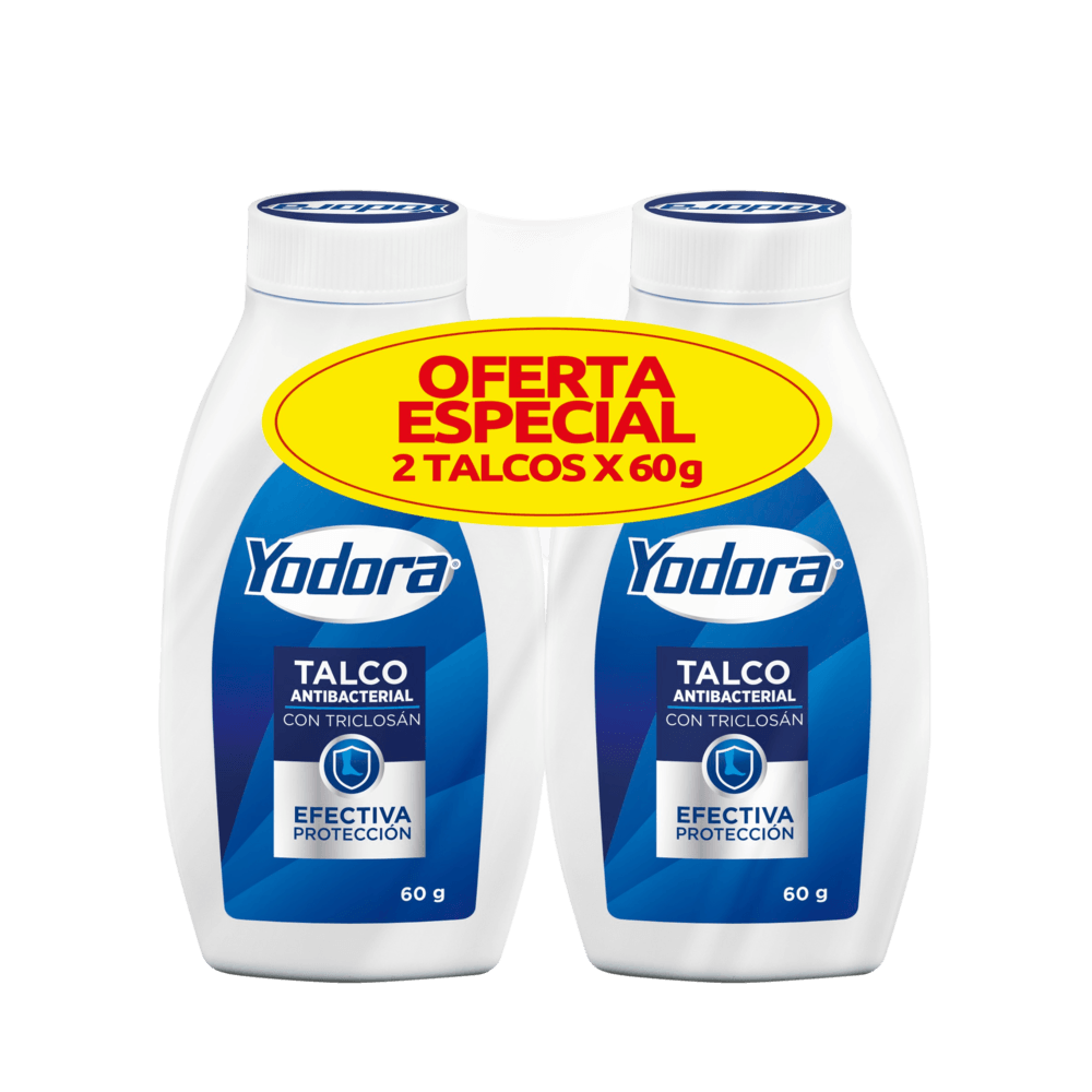 Talco Yodora 2TARROSX60G PE