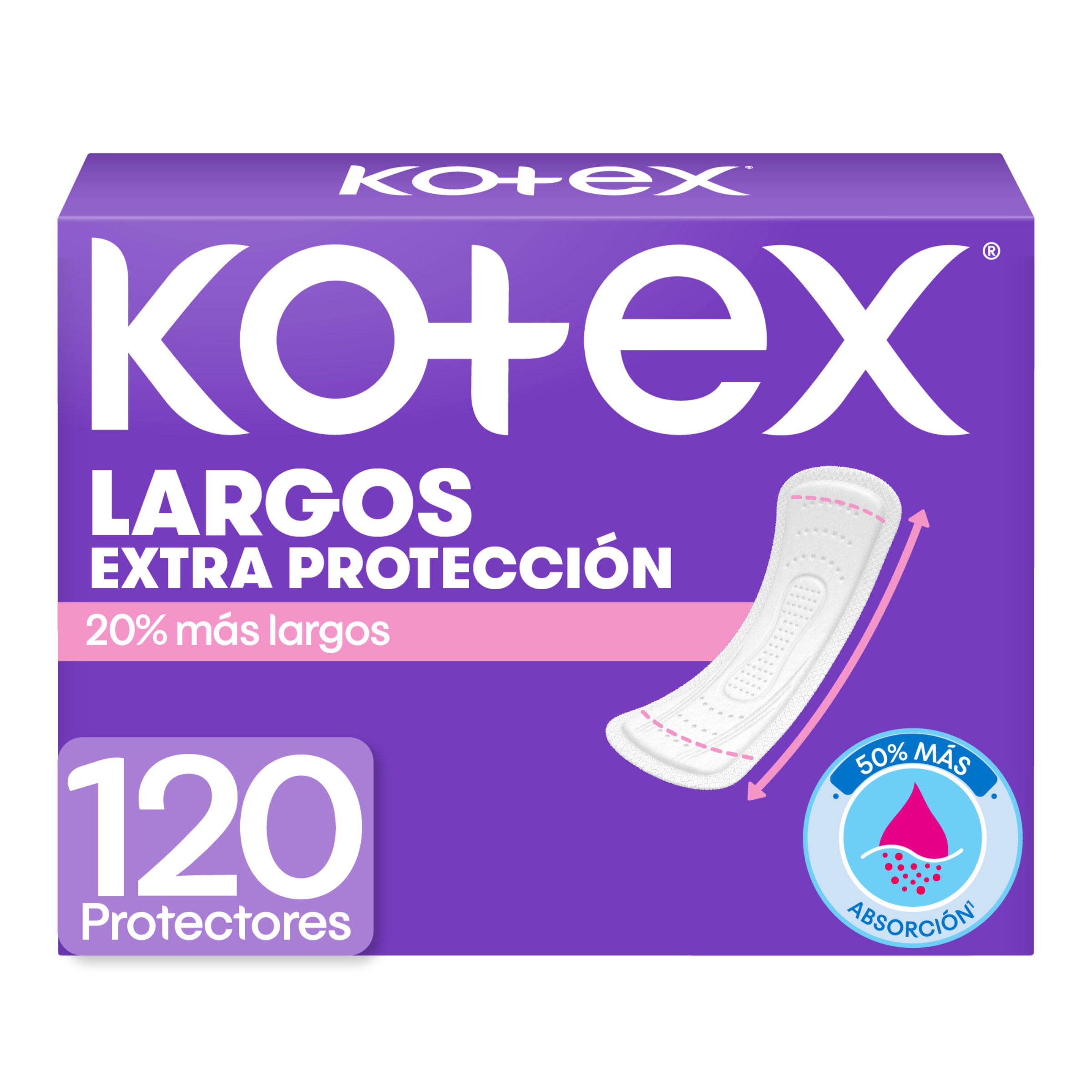 Protectores Kotex Largos