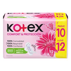 Oferta Toallas Higienicas Kotex Normal Con Alas X 10 + 2