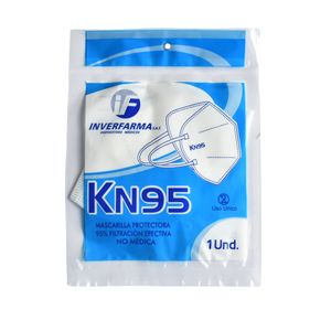 Tapabocas Kn95 Blanco Inverfarma