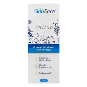Crema Skinface Para Tatuajes Uv