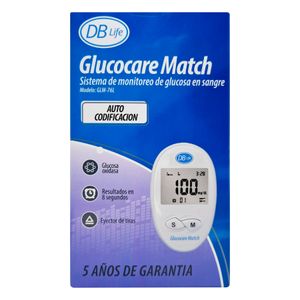 Oferta Tiras Reactivas De Glucosa En Sangre Glucocare Match Gratis (Glucometro + 50 Lancetas) Db Life