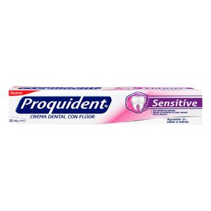 Crema Dental Sensitive Proquident Con Fluor Sabor A Menta