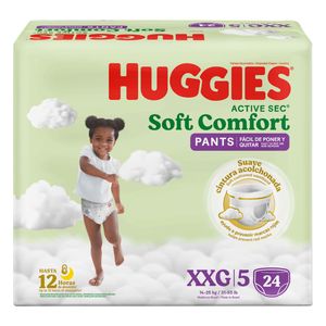 Pañal Huggies Pants Active Sec Etapa Xxg/5 Soft Confort X 24 und